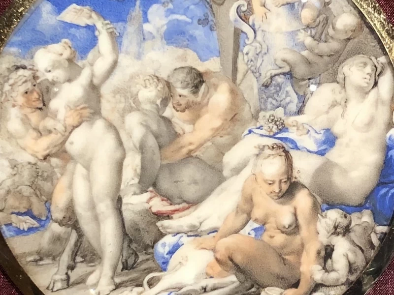 1675-Rosalba Carriera - Allegoria dell'amore - Ca' Rezzonico, Venezia - miniatura